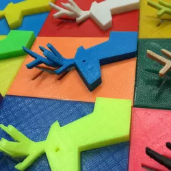 The 2D & 3D tiles of deer