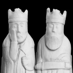The Lewis Chessmen at The National Museum of Scotland