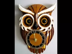 Tinas owl clock with moving eyes