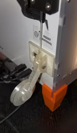 Ultimaker 2 Filament Guide for 90 degree rotated spool