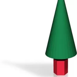 Xmas tree with star