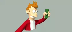 3D-meme Fry "shut up and take my money"