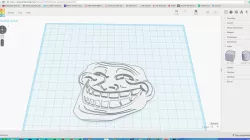 3d troll face