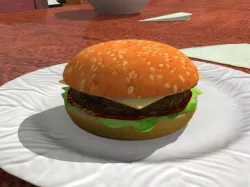 A nice juicy hamburger! (plastic model only)