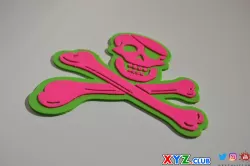 "Aaahrg! Jolly Roger" Sticker Decal Stamp Dual Color