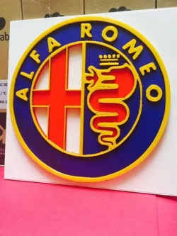 Alpha romeo 3D logo