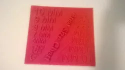 Arial Font Size Test