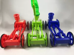 Balloon Powered Single Cylinder Air Engine Open Chassis