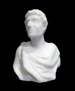 Bust of ancient scientist