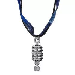 Classic Microphone Charm For 4g Single Flare Metal Plugs
