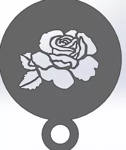 coffee Stencil - Rose