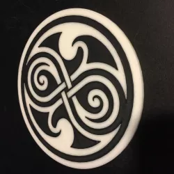 Doctor Who Seal of Rassilon Coaster / Plaque
