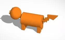 Dog For Monopoly With Pikachu Tail