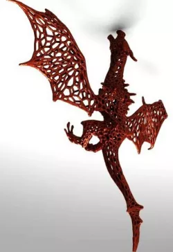 Dragon in stile Voronoi