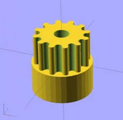Ekobots - Gear generator cylindrical tooth