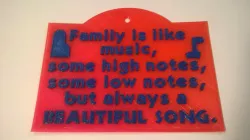 Family Music Sign
