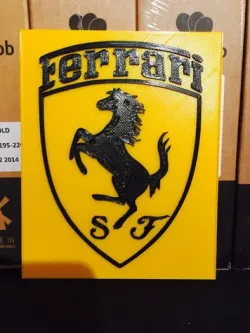 Ferrari logo in 3D