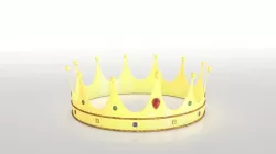 Gold shinny crown