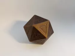 Greek D20 dice