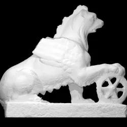 Griffin grasping Nemesis’ wheel of fate