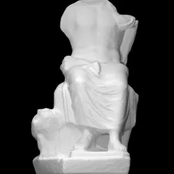 Headless statuette of seated Zeus