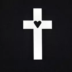 heart shape in cross