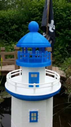 Hexagonal Base Lighthouse Model Remix