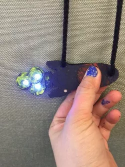 LED Spaceship Badge!