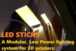 LED Sticks: A Modular, Low Power, LED Light System for 3D Printe
