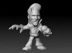 Low Pôly Elvis Presley