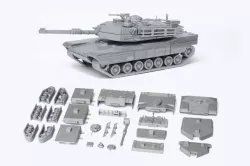 M1 Abrams Tank Model Kit - 25 body parts