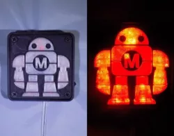 Maker Faire LED Robot sign/nightlight