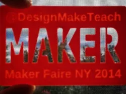 Maker Faire NY 2014 - Stencil Business Card