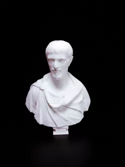 Marble portrait bust of a man