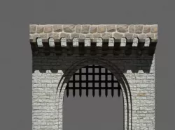 medieval front gate
