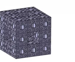 Menger Sponge Birdhouse