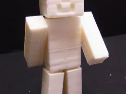 Minecraft Steve - One piece print with moving head/arms/legs!