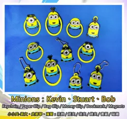 Minions Keychain / Paper Clip / Bag Clip / Money Clip / Bookmark