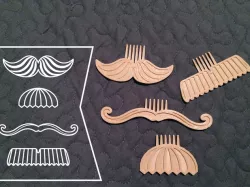 Movember Stache Combs