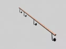 Old fashioned hand rails