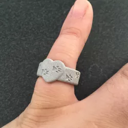 Pawprints On My Heart Ring