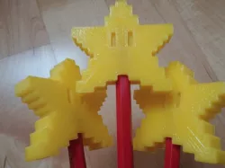 Pixel Star Pen Topper