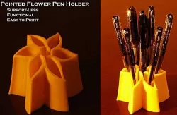 Pointed Flower Pen Holder
