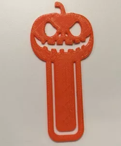Pumpkin Bookmark for Halloween Reading