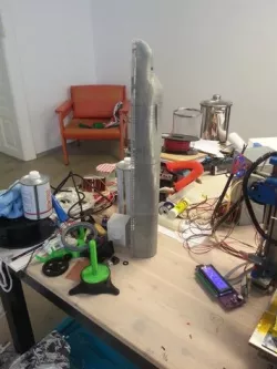 R/C Bismarck and a waterpump yet