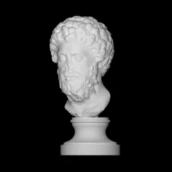 Roman Marble head of Marcus Aurelius