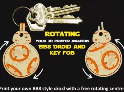 Rotating BB8 Droid And BB8 Key Fob