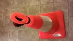 Safety Cone Caution Tape Attachment