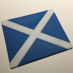 Scotland Flag Coaster / Plaque
