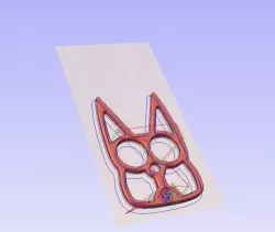 Self Defense Cat Knuckles Key Chain